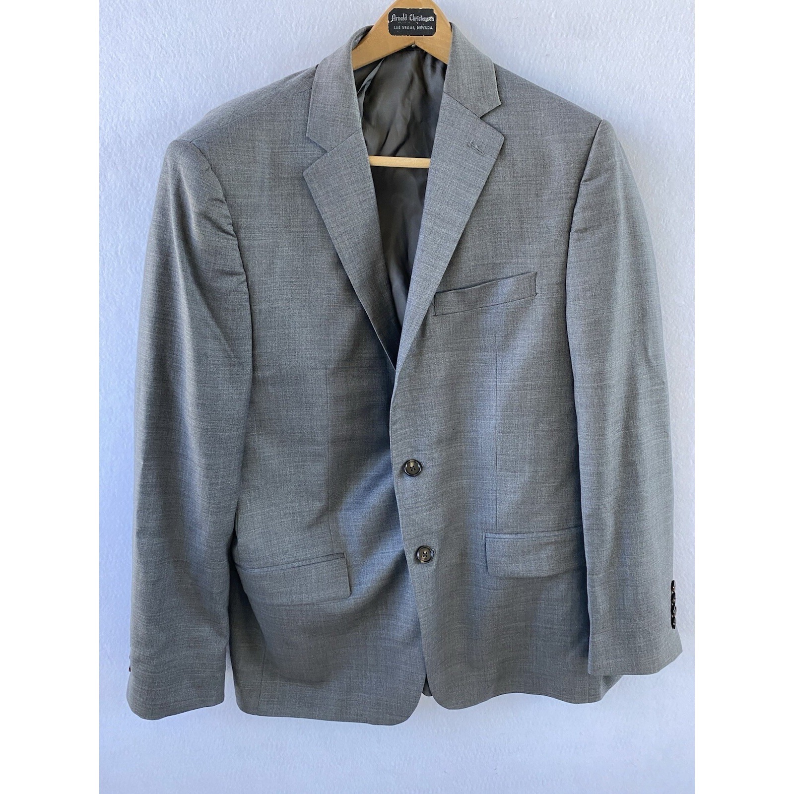 Ralph Lauren Blazer Size 38 Gray 2 Button Formal Classy
